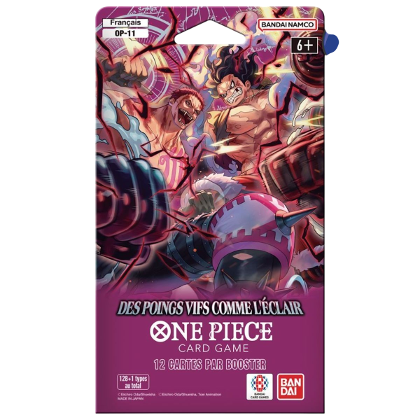 BOOSTER SOUS BLISTER BLISTER ONE PIECE OP 11  DES POINGS VIFS COMME L'ECLAIR FR