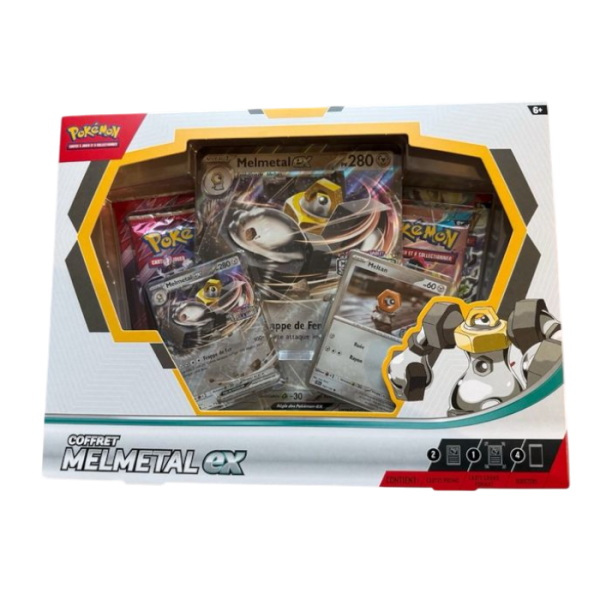 Coffret Pokémon - Melmetal ex - FRANÇAIS - 4 boosters