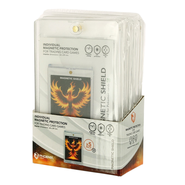 Phoenix Shield – Magnetic Card Case (lot de 5)